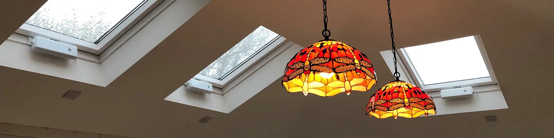Ceiling Lights in Conservatory